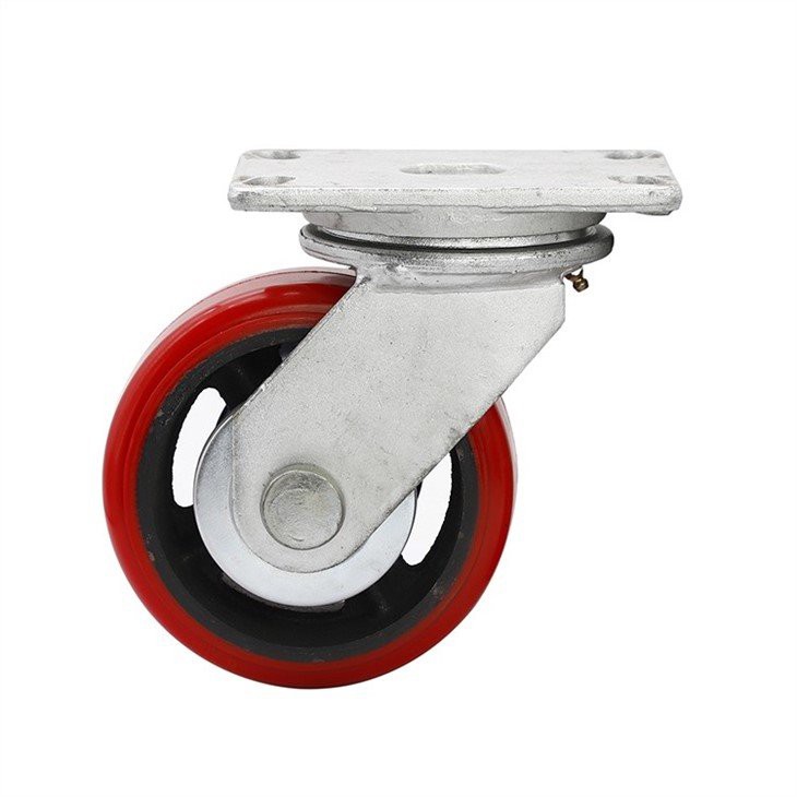 Swivel cast iron castor wheels